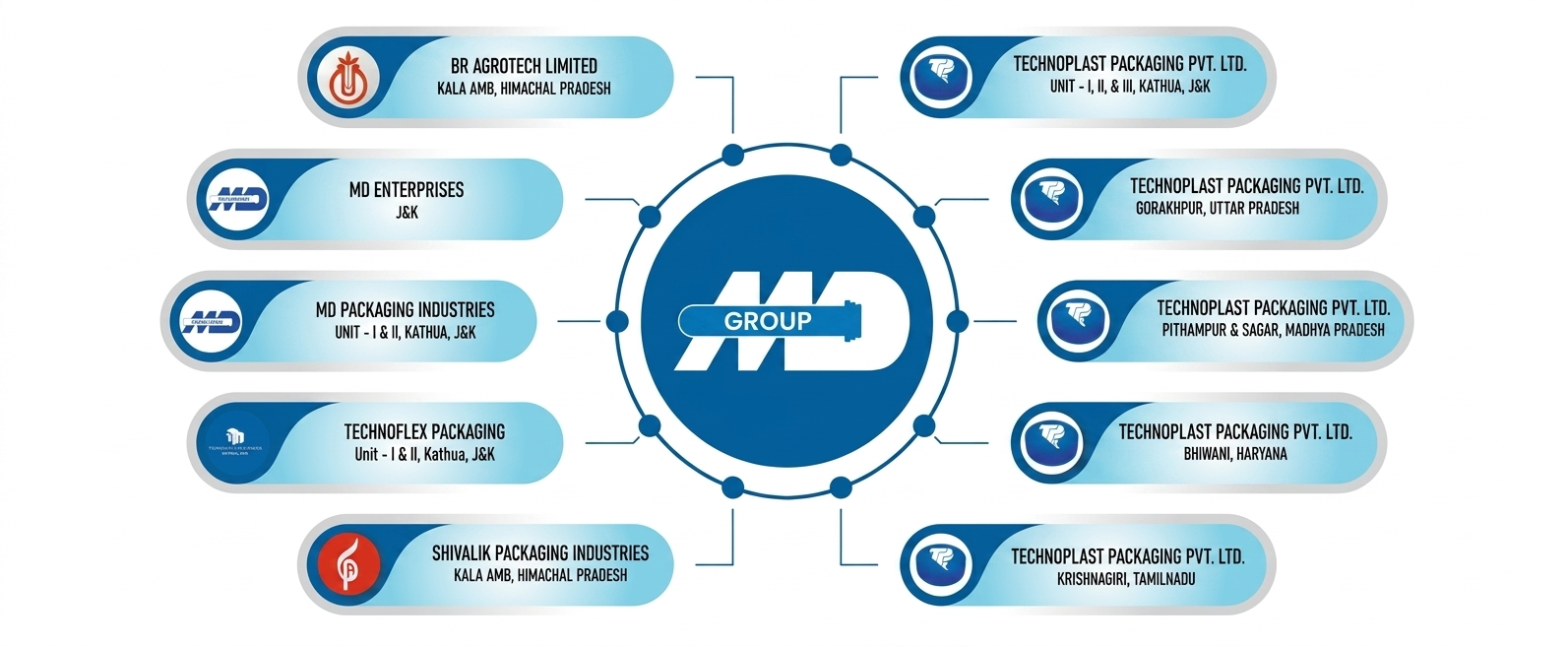 MD Group Companies Structure
