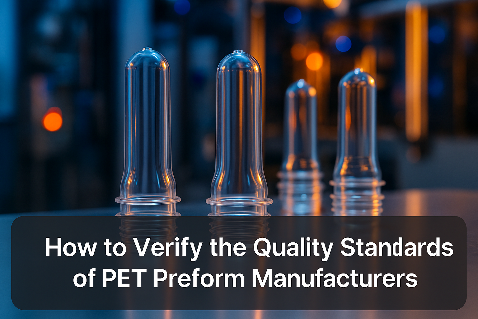 How to Verify the Quality Standards of PET Preform Manufacturers