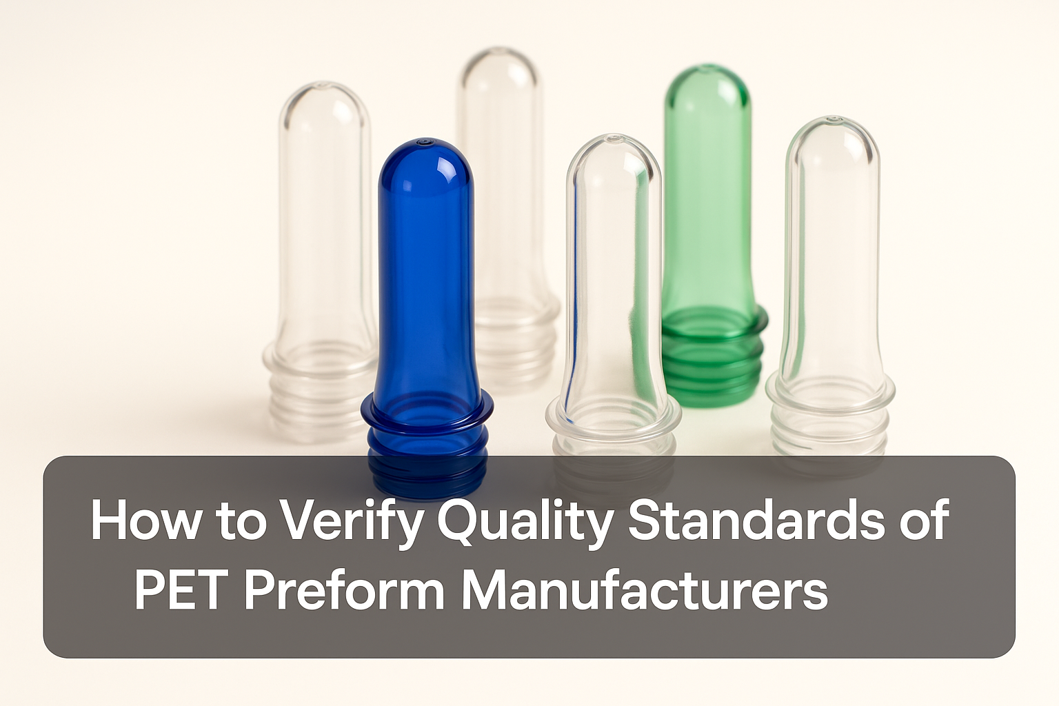 How to Verify the Quality Standards of PET Preform Manufacturers