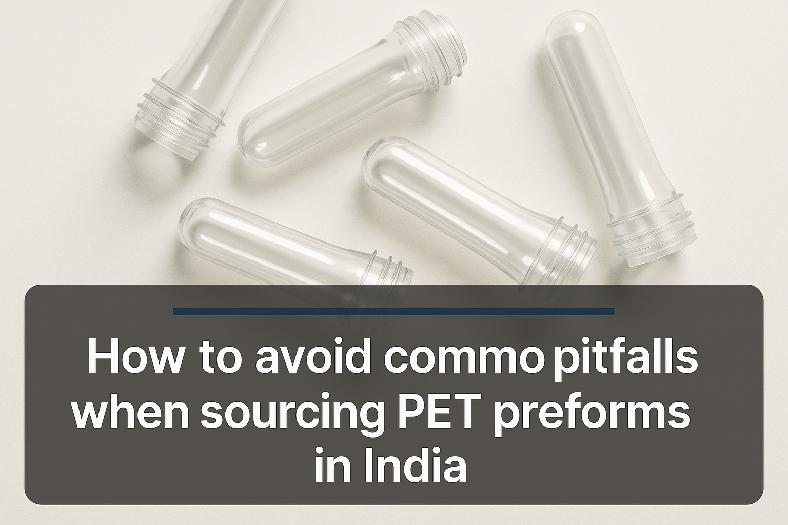 How to avoid common pitfalls when sourcing pet preforms in India.